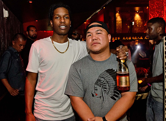 A$AP-Rocky-and-DJ-Five-at-TAO-Nightclub