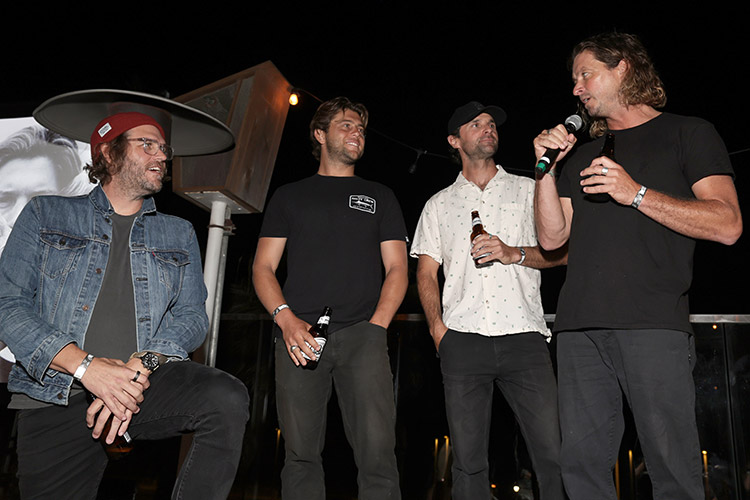 Dustin Hinz, Conner Coffin, Perry Gershkow, Nate Tyler at the 805 Beer film Convergence premiere