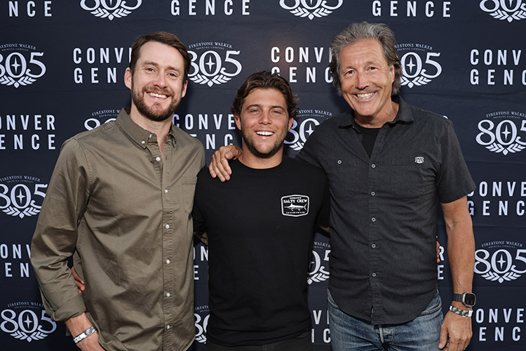 Nick Firestone, Conner Coffin and David Walker at the 805 Beer film Convergence premiere