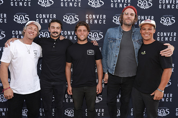 Tyler Bereman, Nathan Sheetz, Conner Coffin and Dustin Hinz at the 805 Beer film Convergence premiere